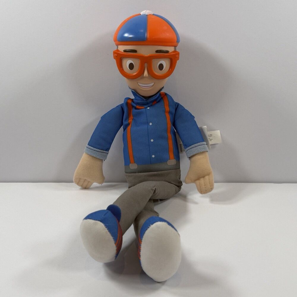 My Buddy Blippi 16" Talking Plush Doll Toy Soft Body Kideo {Works Great!}